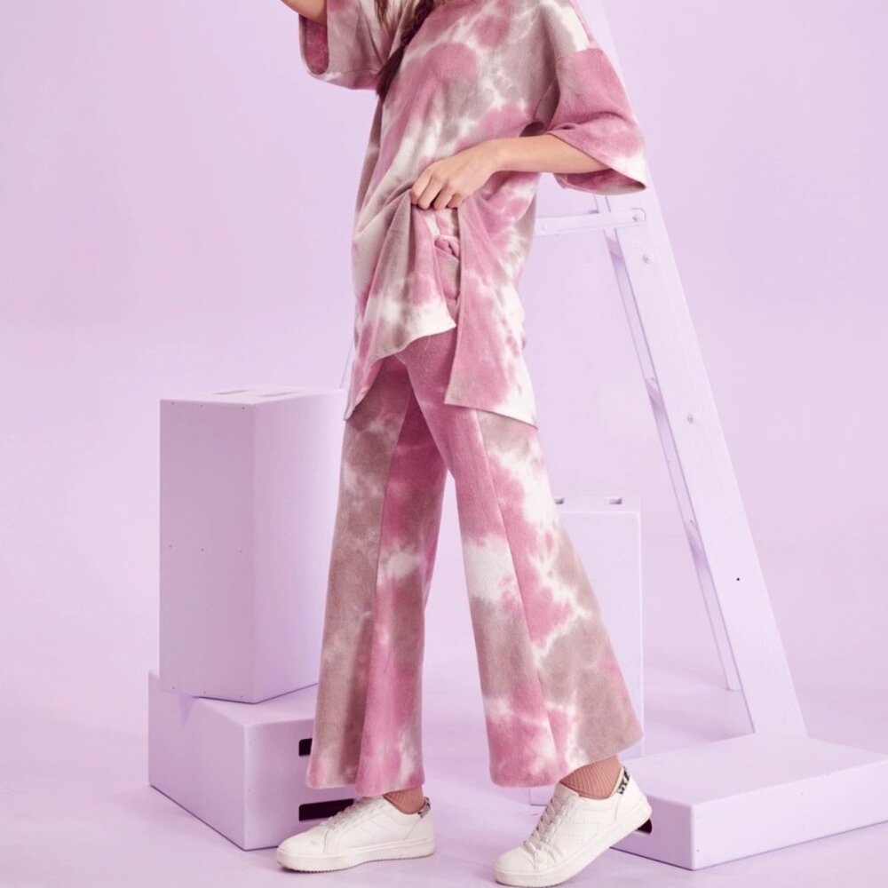 NWT EVERY GIRL RIBBED TIE DYE SET,  PINK, VARIOUS SIZES